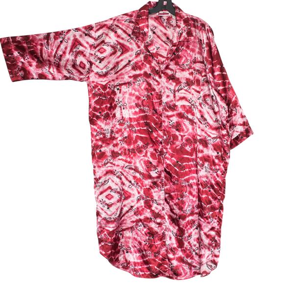 Jammilicious Nightgown Satin Coquette Cherry Y2K Baddie Button One Size Flawed - Picture 12 of 12